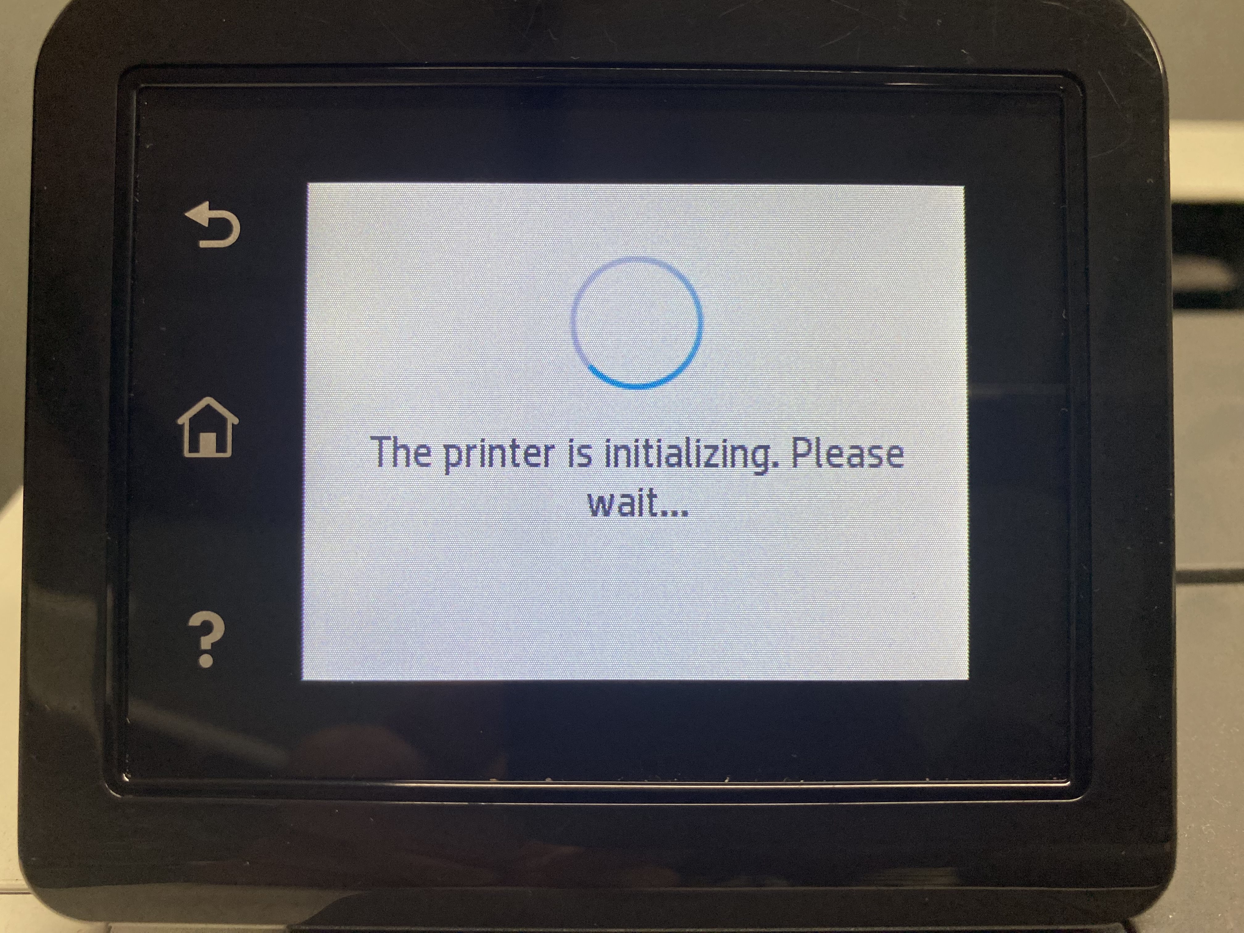 HP Pinter Stuck Initializing
