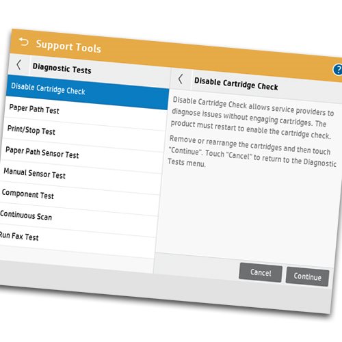 Disable Cartridge Check