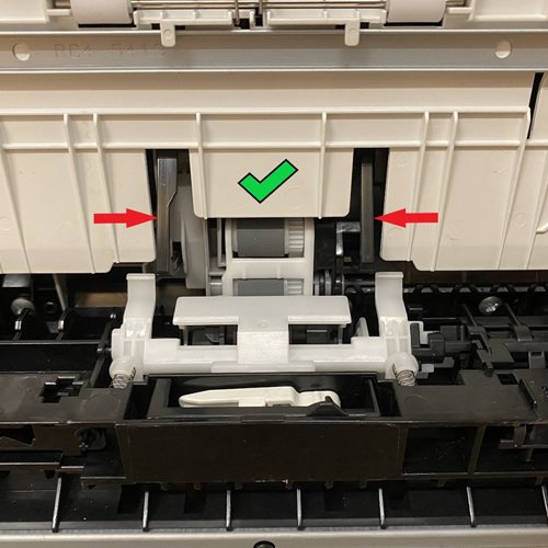 HP LOAD PAPER message or 60.02 error codes